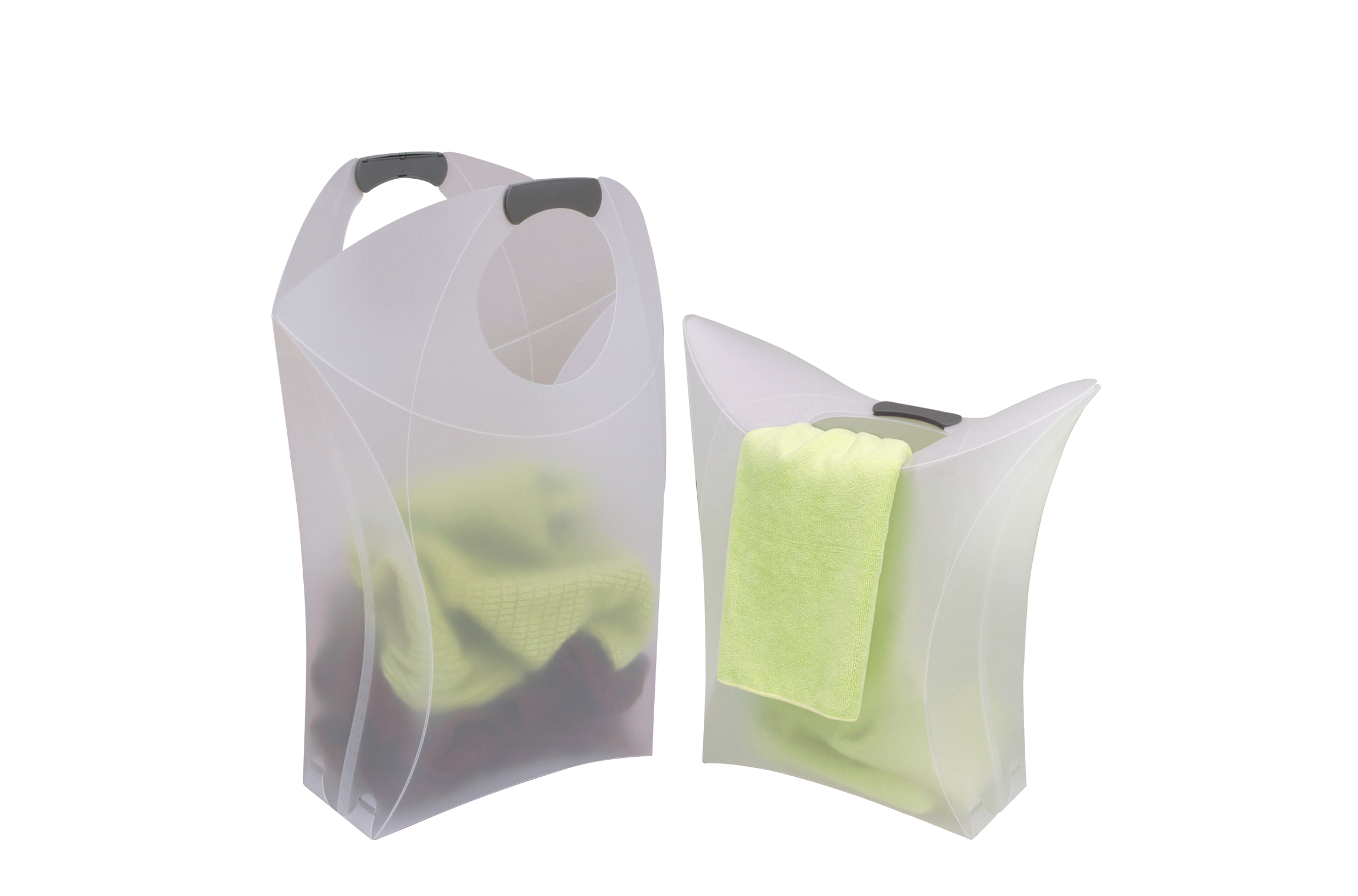 ProTecGermany - Wäschekorb Transparent "Origami"